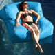 Cover only No Filler - Two room seat people outdoor bean bag furniture,large size beanbag sofa chair,Blue Float lounger on water