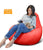 Cover only  No Filler- back support bean bag lounger with stools