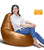 Cover only  No Filler- back support bean bag lounger with stools