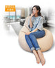 Cover only  No Filler- back support bean bag lounger with stools