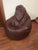 Cover only  No Filler- back support bean bag lounger with stools
