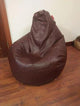 Cover only  No Filler- back support bean bag lounger with stools