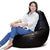 Cover only  No Filler- back support bean bag lounger with stools