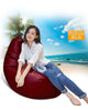 Cover only  No Filler- back support bean bag lounger with stools