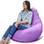 Cover only  No Filler- back support bean bag lounger with stools