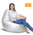 Cover only  No Filler- back support bean bag lounger with stools