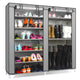 Double Rows 6 Layer 9 Lattices Shoe Rack Shelf Storage Closet Organizer Cabinet US Warehouse Drop Shipping Available