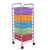 Drawer Stand Rolling Storage Cart Mobile Organizer with/ 10 Removable PP Drawers Multiple Colors JJ0022