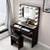 Dresser Sets For Bedroom Plate Dressing Table Dresser Mirror Laux Leather Stool +12x Bulbs+installation Tool Walnut Color U3