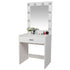 Dressing Table FCH With a Light Cannon Large Mirror Single Drawer Dressing Table High quality Black P2 MDF bedroom Table