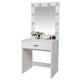 Dressing Table FCH With a Light Cannon Large Mirror Single Drawer Dressing Table High quality Black P2 MDF bedroom Table
