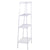 Durable Widen 4 Tiers Bookshelf Ivory White Detor widened Household Four-story Bookshelf American
