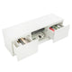 Elegant Household Decoration LED TV Cabinet With Two Drawers White