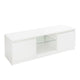 Elegant Household Decoration LED TV Cabinet with Two Drawers White for living room