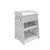 Exquisite Cherry Blossom Pattern PVC Bedside Table with Drawer White night Table Side Table For Bedroom
