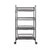 Exquisite Honeycomb Net Four Tiers Storage Cart with Hook Black Home living room bedroom storage rack