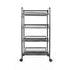 Exquisite Honeycomb Net Four Tiers Storage Cart with Hook Black Home living room bedroom storage rack