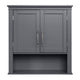 FCH Double Door Wall Cabinet Grey  Living room Cabinet Home Furniture Freeshipping