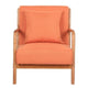 Fabric Oak Sofa Medieval Style LoungeChair Multicolor Living Room Chair