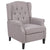 Fabric Recliner Sofa Single Recliner Sofa with Button Light Gray【77*84*104CM】 vanity chair, armchair , lounge chair.