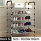 Fashion DIY Assembly Metal Shoes Shelf Student Dormitory Shoe Storage Rack Multi-layers Small Shoe Rack Organizer Cabinet