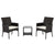 Fashion Rattan Sofa Set Living Room Single Sofa With Tea Table Comfortable Outdoor Garden Accent Chair SKU24897361