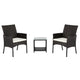 Fashion Rattan Sofa Set Living Room Single Sofa With Tea Table Comfortable Outdoor Garden Accent Chair SKU24897361