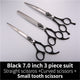 Fenice Pet dog cutting shears curved grooming thinning 7 inch 7.5 inch scissors set
