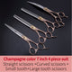 Fenice Pet dog cutting shears curved grooming thinning 7 inch 7.5 inch scissors set