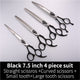 Fenice Pet dog cutting shears curved grooming thinning 7 inch 7.5 inch scissors set