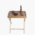 Flood standing folding table wood color small side table portable living room dining-table