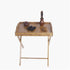 Flood standing folding table wood color small side table portable living room dining-table