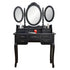Foldable 3 Mirrors With 7 Drawers Dressing Table Antique Desk With Stool Wedding Dresser Bedroom Bathroom Decor