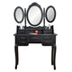 Foldable 3 Mirrors With 7 Drawers Dressing Table Antique Desk With Stool Wedding Dresser Bedroom Bathroom Decor