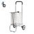 Foldable Shopping Trolley Supermarket Supply Aluminum Alloy Shopping Cart Storage Furniture Two Wheels carrello
