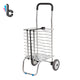 Foldable Shopping Trolley Supermarket Supply Aluminum Alloy Shopping Cart Storage Furniture Two Wheels carrello