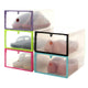 Foldable Stackable Clear Plastic Drawer Case Organizer Box Holder Shoe Storage Jun27 Professional Factory price Drop Shipping