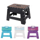 Folding Step Stool Chair Sturdy Plastic One Step Stools Portable Outdoor Picnic Step Stool for Kids Home Furniture -3