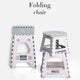 Folding Step Stool Portable Chair Seat For Home Bathroom Kitchen Garden Camping Kids And Adults Use Chair
