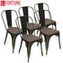 Free Shipping Modern Dining Chair Metal Restaurant Chair Wood High Back Coffee Chairs Household Furniture Chairs Shipping In USA