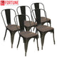 Free Shipping Modern Dining Chair Metal Restaurant Chair Wood High Back Coffee Chairs Household Furniture Chairs Shipping In USA