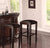 Furgle 2Pcs/Set Counter Stool Bar Chair 29-inch Solid Wood with PU Leather Cushioned Seat