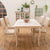 Furgle 5Pcs Wood Nature Table&Chair Dinning Table Made in Malaysia