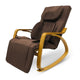 Furgle Electric Heated Folding Chair Dark Brown Massage Lounge Chair lazy Single Sofa Brown