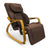 Furgle Electric Heated Folding Chair Dark Brown Massage Lounge Chair lazy Single Sofa Brown