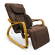 Furgle Electric Heated Folding Chair Dark Brown Massage Lounge Chair lazy Single Sofa Brown