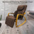 Furgle Electric Heated Folding Chair Dark Brown Massage Lounge Chair lazy Single Sofa Brown