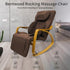 Furgle Electric Heated Folding Chair Dark Brown Massage Lounge Chair lazy Single Sofa Brown