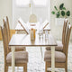 Furgle Modern Extending Dining Table Coffee Table for 4-6 Seats Solid Wood Table Working/Dining Table for Dining Room Furniture