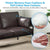 Glamorous dark brown leather Vintage Loveseat with handsome